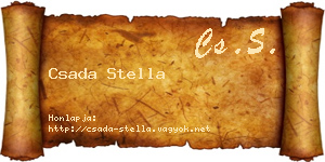 Csada Stella névjegykártya